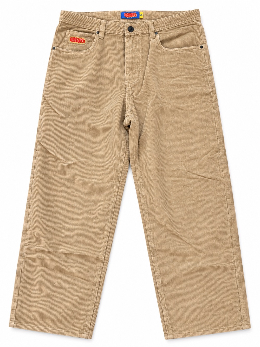 Empyre Tan Corduroy Pants Retro Skate Y2K